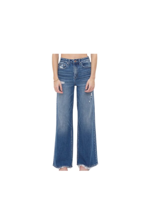 MICA DENIM HIGH RISE WIDE LEG JEAN