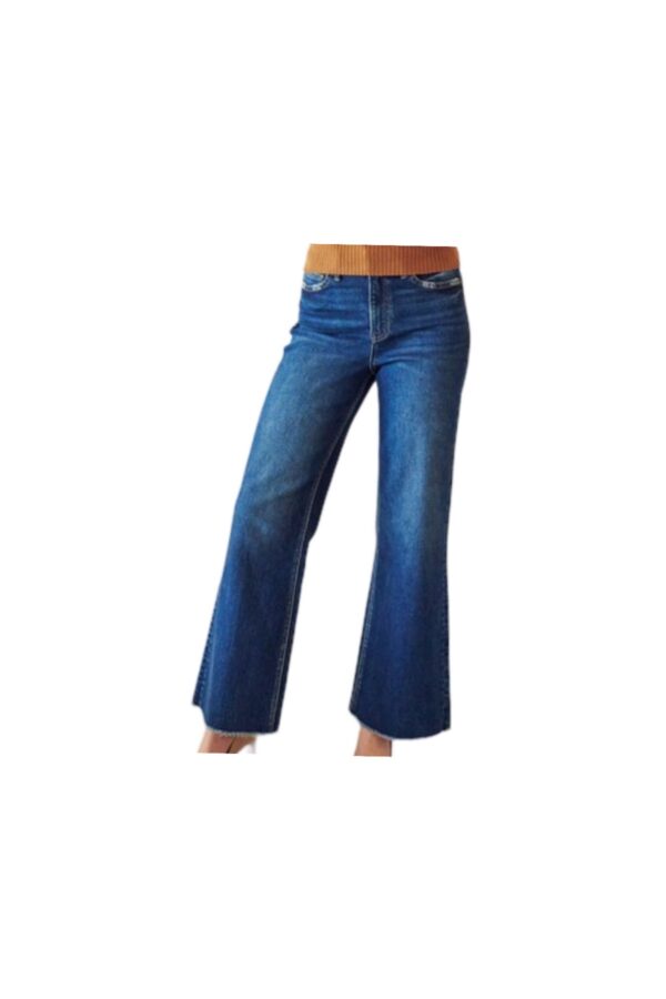 MICA DENIM HIGH RISE WIDE LEG JEAN