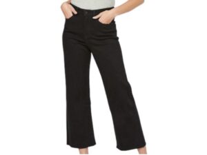 MICA DENIM HIGH RISE WIDE LEG CROPPED PANT