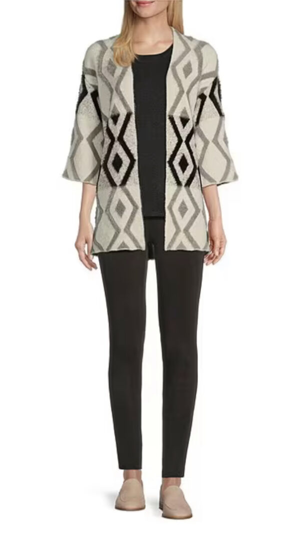 MULTIPLES JEWEL NECK SOLID SWEATER TANK - Image 4