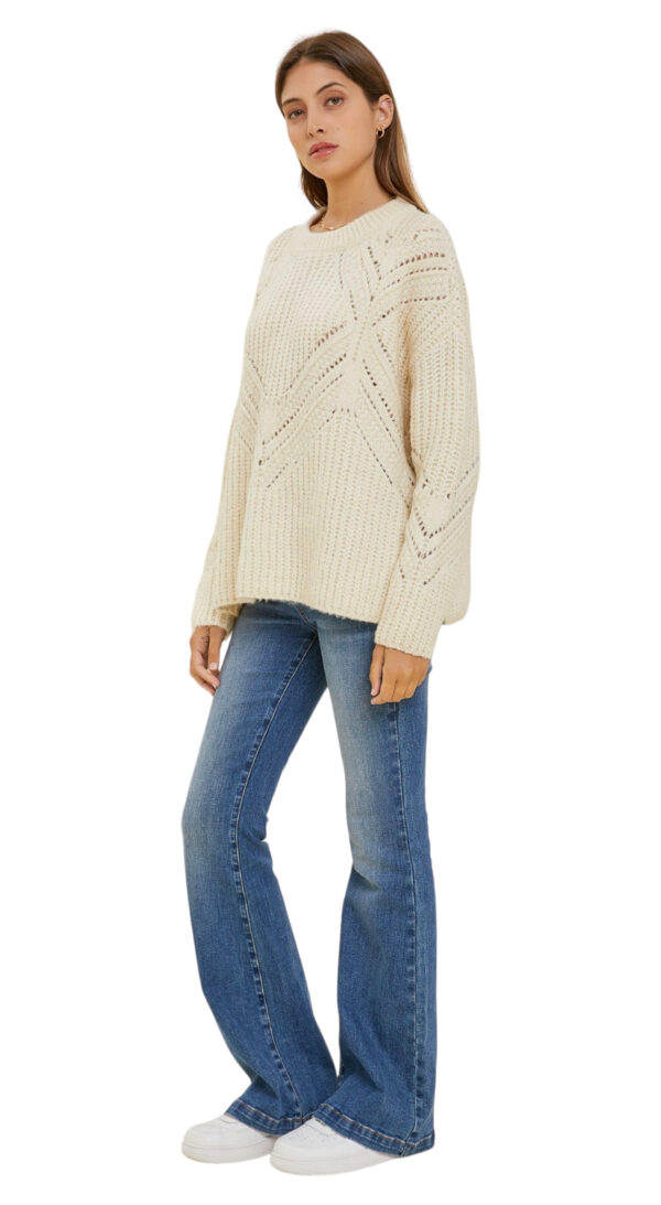 CHUNKY KNIT SWEATER WITH DETAILS - Image 5