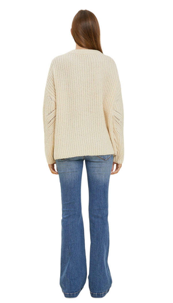 CHUNKY KNIT SWEATER WITH DETAILS - Image 4