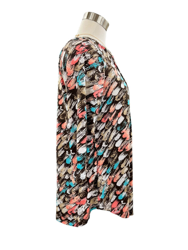 SOUTHERN LADY 3/4 SLEEVE PRINT TOP - Image 4