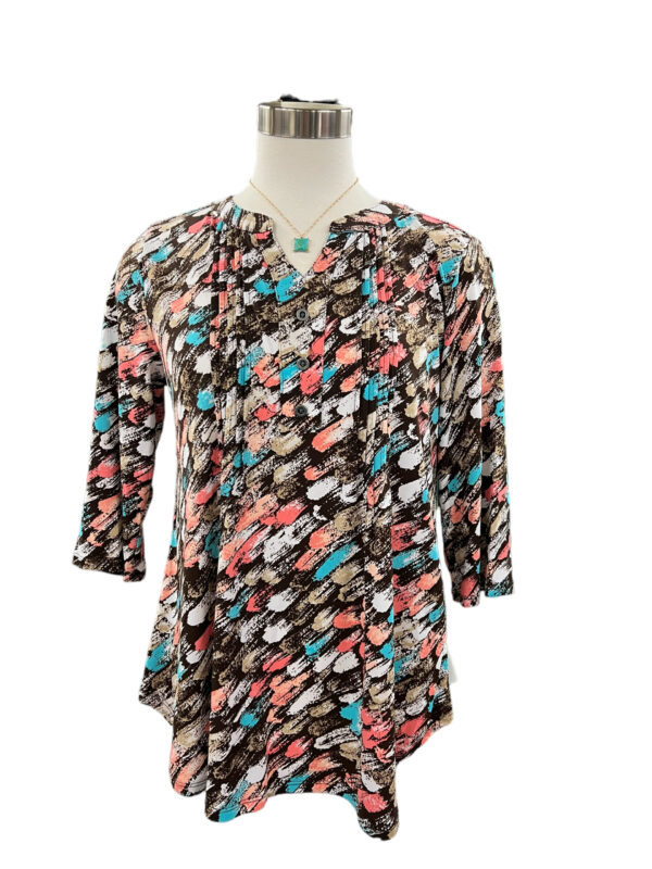 SOUTHERN LADY 3/4 SLEEVE PRINT TOP