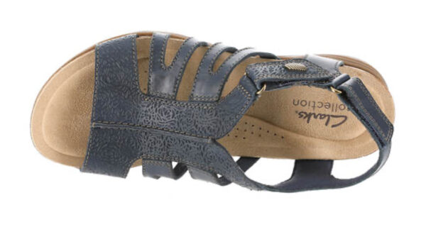 CLARKS APRIL BELLE NAVY LEATHER - Image 6