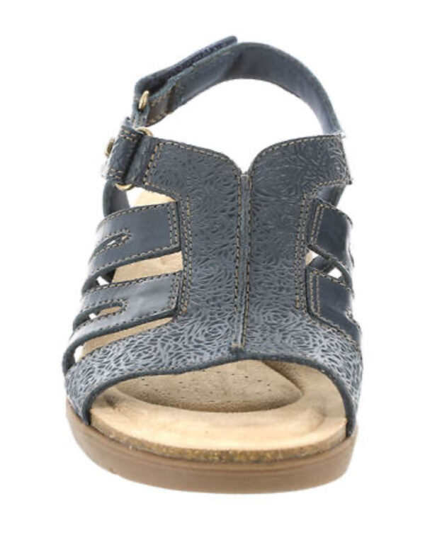 CLARKS APRIL BELLE NAVY LEATHER - Image 3