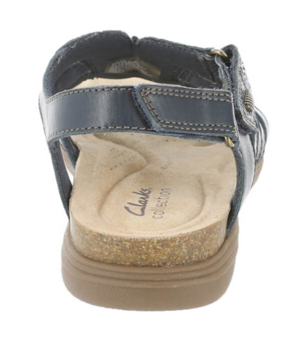 CLARKS APRIL BELLE NAVY LEATHER - Image 2