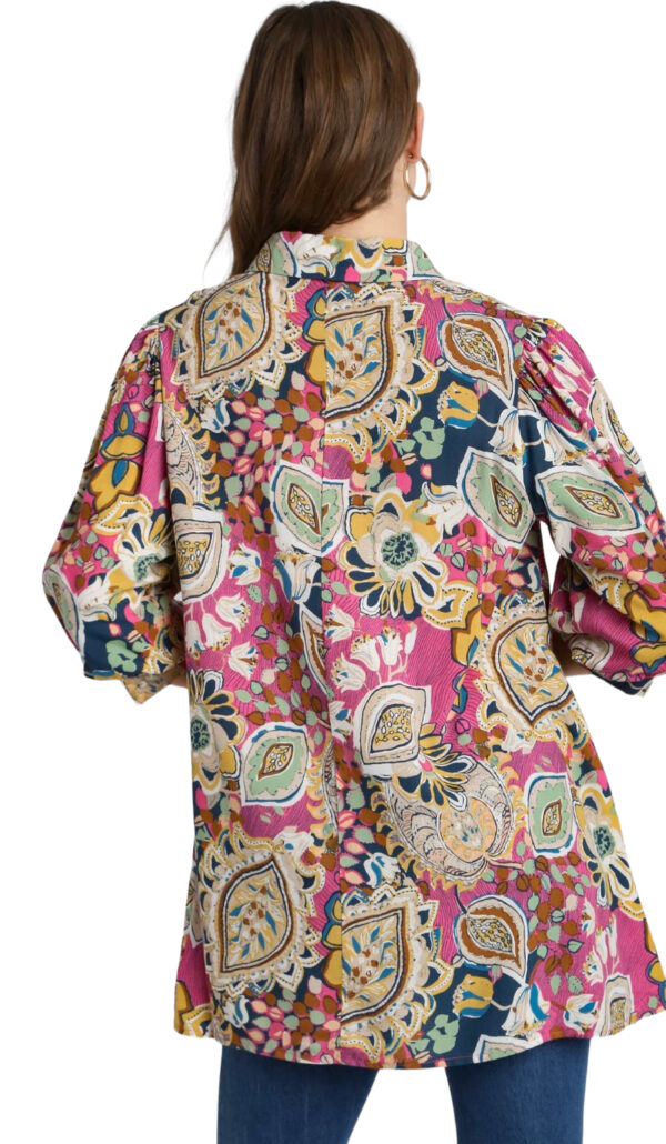 MIX PRINT A-LINE SWING SHIRT - Image 5
