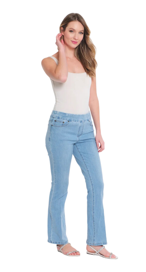 MULTIPLES SLIMSATION PULL ON DENIM FLARE - Image 7