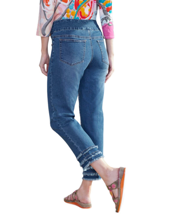 MULTIPLES SLIMSATION FRINGE ANKLE JEANS - Image 3