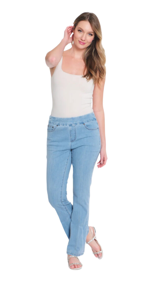 MULTIPLES SLIMSATION PULL ON DENIM FLARE - Image 5