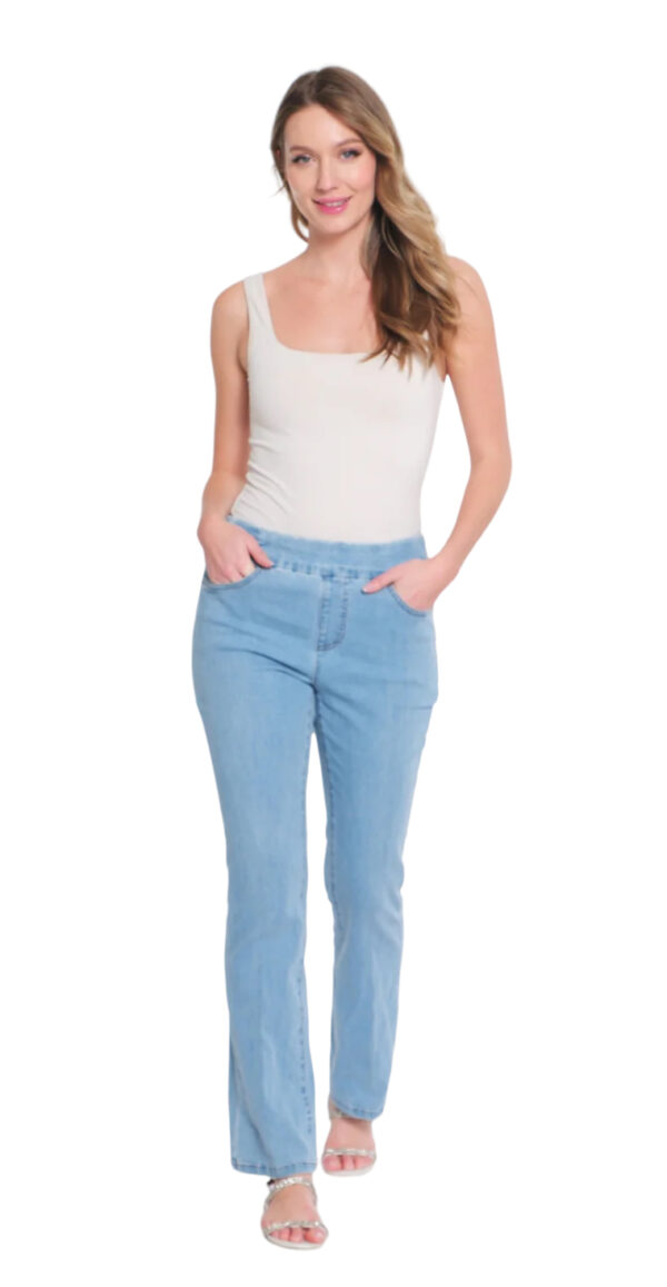 MULTIPLES SLIMSATION PULL ON DENIM FLARE - Image 4