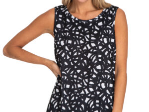 MULTIPLES PRINT KNIT SWING TANK