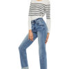 KAN CAN MEDIUM WASH HIGH RISE SLIM STRAIGHT - Image 4
