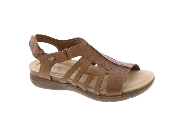 CLARKS APRIL BELLE TAN LEATHER