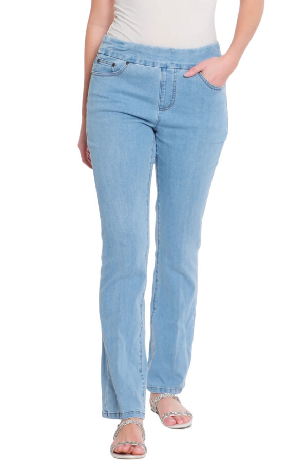 MULTIPLES SLIMSATION PULL ON DENIM FLARE - Image 8