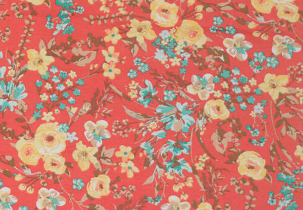 SOUTHERN LADY 3/4 SLEEVE FLORAL PRINT KNIT TOP - Image 2
