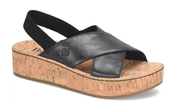 BORN SHOES SANDRA PLATFORM SANDAL IN BLACK - Image 7