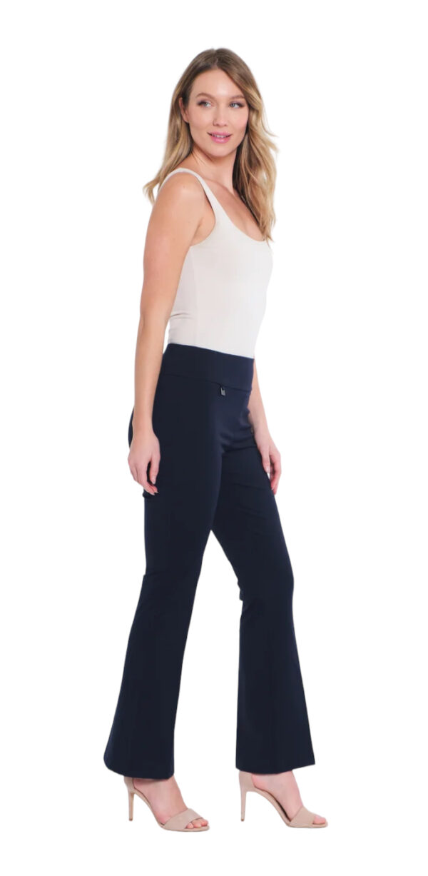 MULTIPLES NAVY EASY FIT KNIT FLARE LEG PANT - Image 7