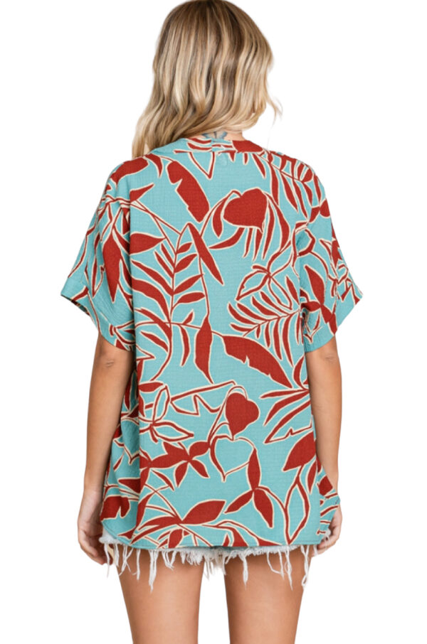 WOVEN PRINT V-NECK TOP*NOW 75% OFF* - Image 7