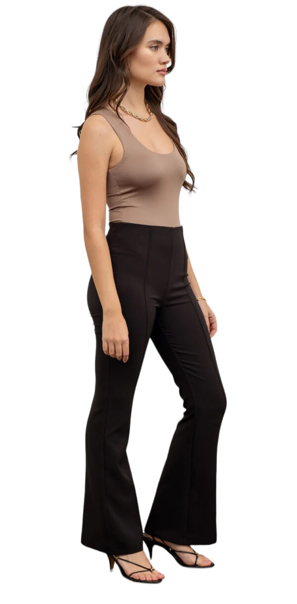 HIGH WAISTED FLARE DRESS PANTS - Image 5