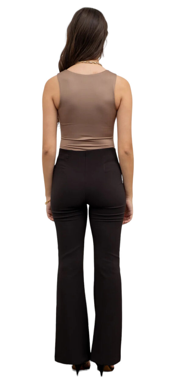 HIGH WAISTED FLARE DRESS PANTS - Image 4