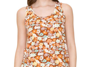 FLORAL KNIT TANK TOP