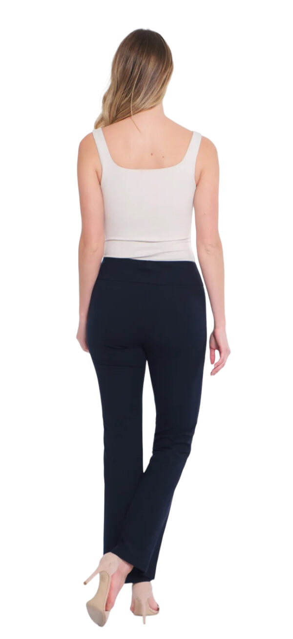 MULTIPLES NAVY EASY FIT KNIT FLARE LEG PANT - Image 3