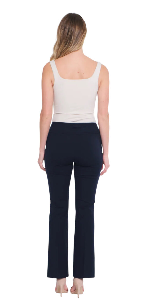 MULTIPLES NAVY EASY FIT KNIT FLARE LEG PANT - Image 2