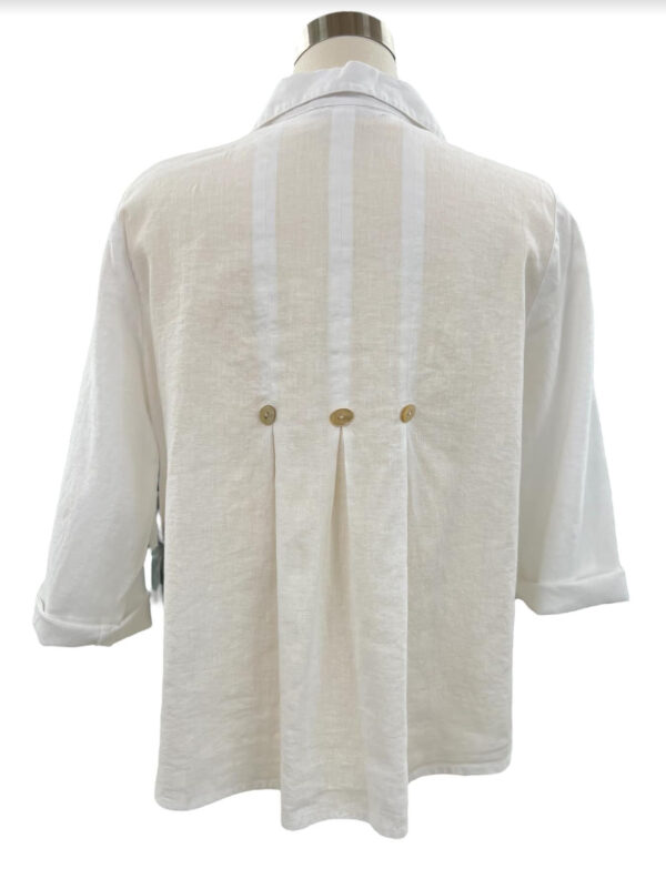 HABITAT EASY LINEN PLEAT BACK SHIRT - Image 3