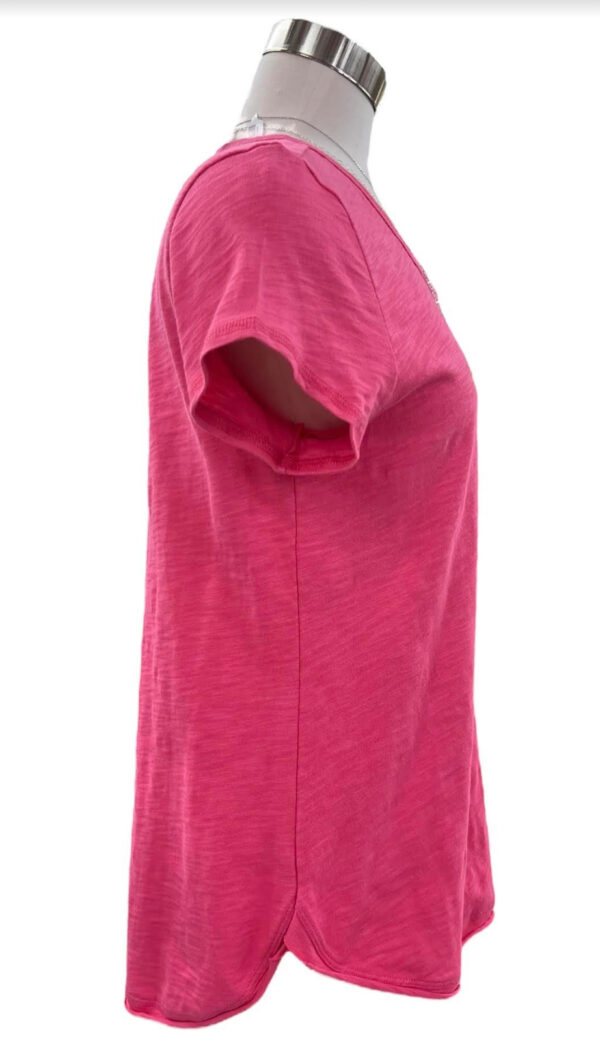 ESCAPE BY HABITAT SHORT SLEEVE COTTON SLUB SCOOP NECK TEE - Image 2