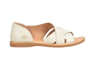 BORN SHOES ITHICA CREAM LEATHER SANDAL