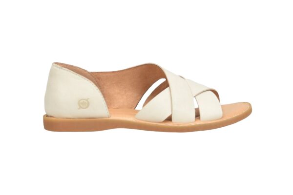 BORN SHOES ITHICA CREAM LEATHER SANDAL