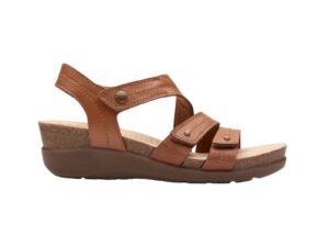 CLARKS CALENNE CLARA TAN LEATHER