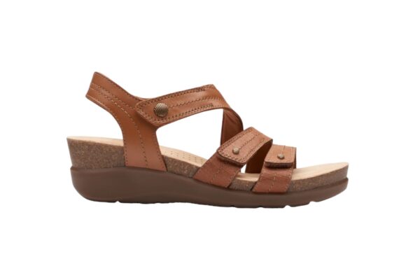 CLARKS CALENNE CLARA TAN LEATHER