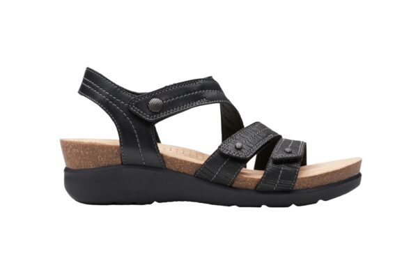 CLARKS CALENNE CLARA BLACK LEATHER