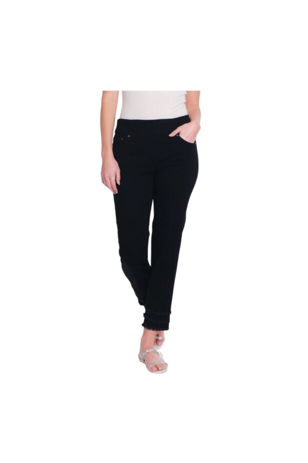MULTIPLES SLIMSATION FRINGE ANKLE JEANS