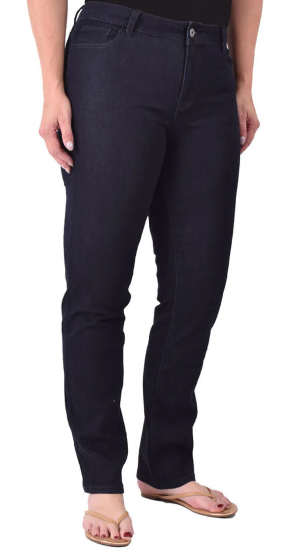 ETHYL DARK WASH STRAIGHT LEG JEAN - Image 4