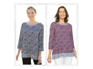 HABITAT TRAVEL MIXED PRINT TUNIC