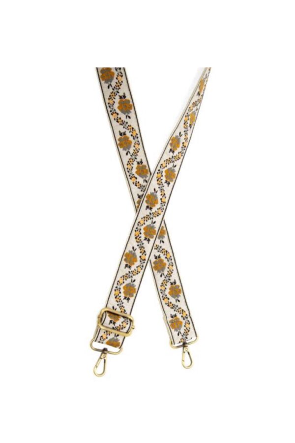 JOY SUSAN 1.5" FLOWING VINES GUITAR STRAP