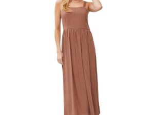 BE COOL SMOCKED BACK MAXI DRESS