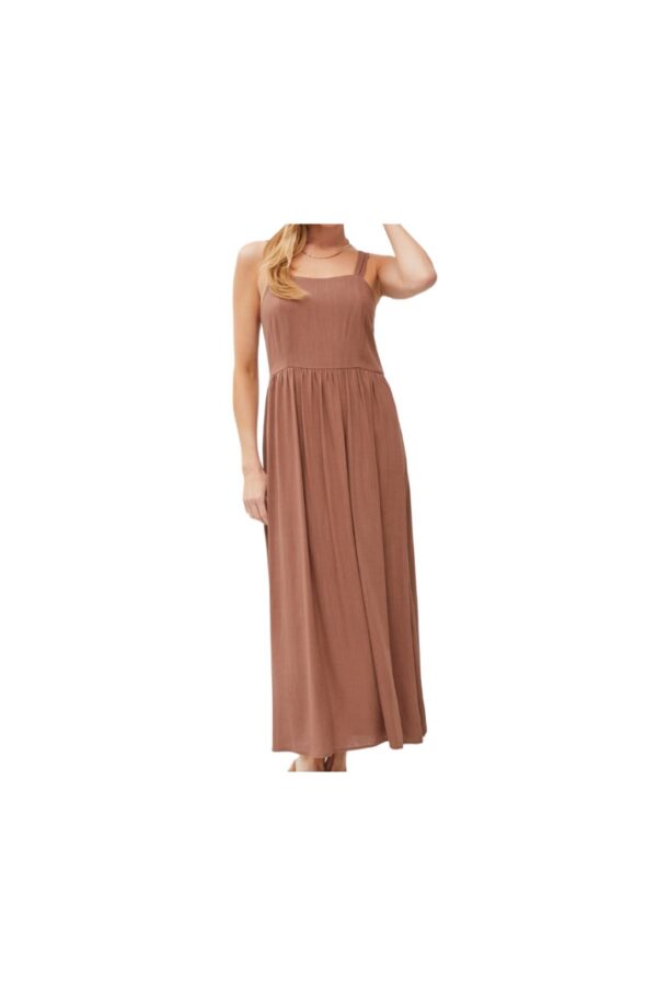 BE COOL SMOCKED BACK MAXI DRESS