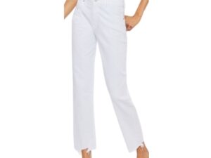 KAN CAN WHITE HIGH RISE STRAIGHT FIT