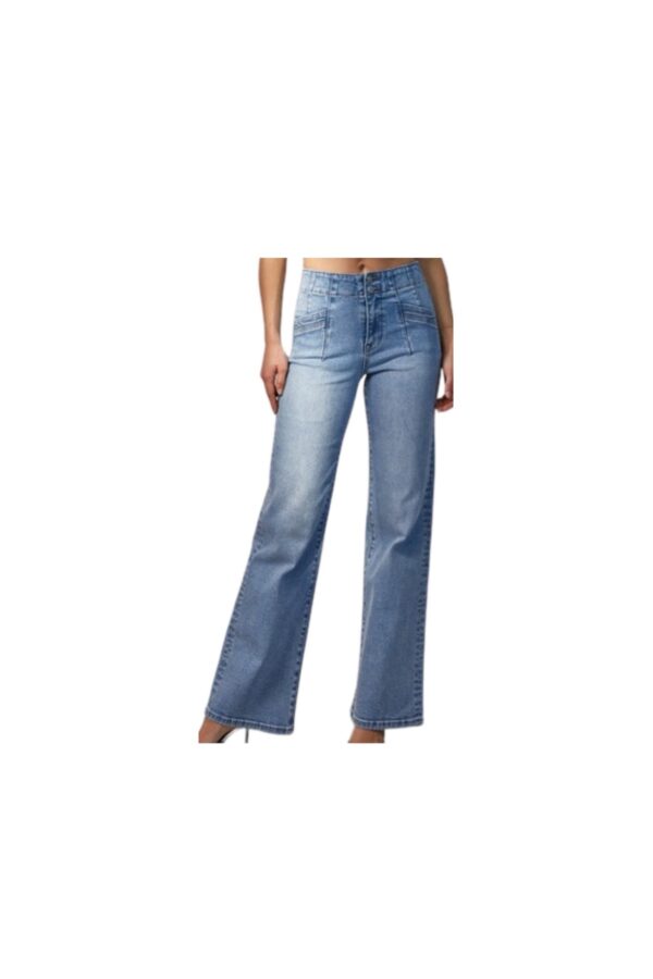 MICA DENIM HIGH RISE WIDE LEG JEAN