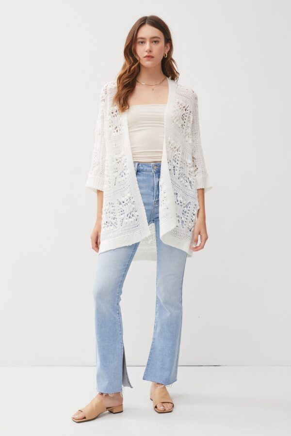 BE COOL CROCHET KNIT CARDIGAN - Image 4