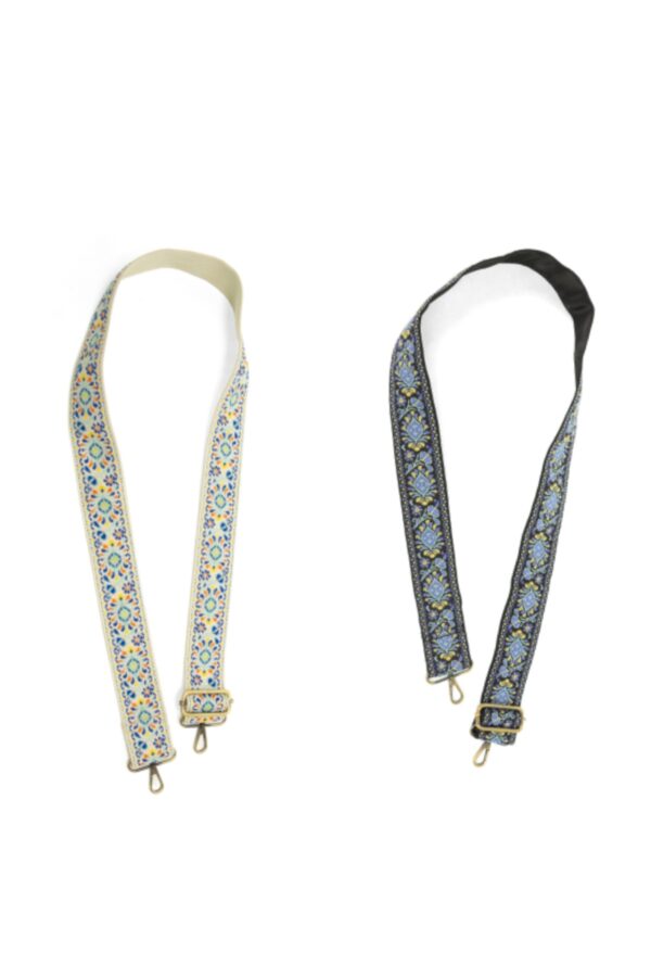 JOY SUSAN 2" FOLK EMBROIDERED GUITAR STRAP