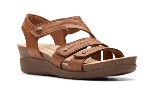 CLARKS CALENNE CLARA TAN LEATHER - Image 6