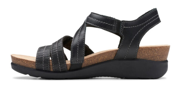 CLARKS CALENNE CLARA BLACK LEATHER - Image 5