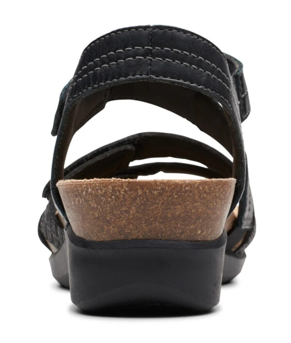 CLARKS CALENNE CLARA BLACK LEATHER - Image 4