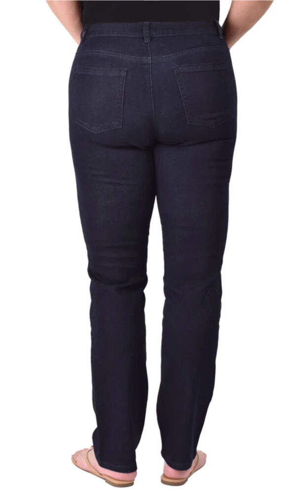 ETHYL DARK WASH STRAIGHT LEG JEAN - Image 3